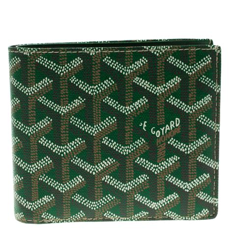 green goyard mens wallet|goyard wallet price list.